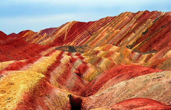 Zhangye Danxia landform - The rosy cloud